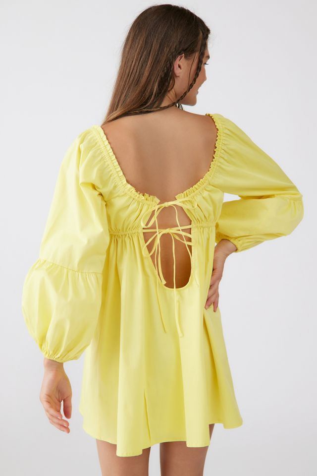 For Love & Lemons Siera Puff Sleeve Mini Dress #1