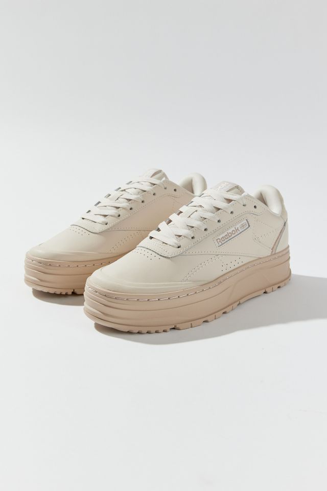 Reebok Club C Double Geo Athletic Shoe＊タン/ベージュ 中古・古着通販】REEBOK (リーボック) Club C Double Geo