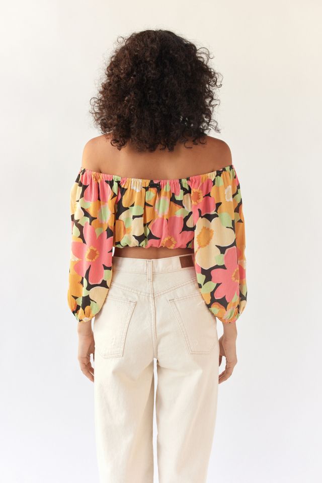 Billabong Sun City Floral Cropped Top #2