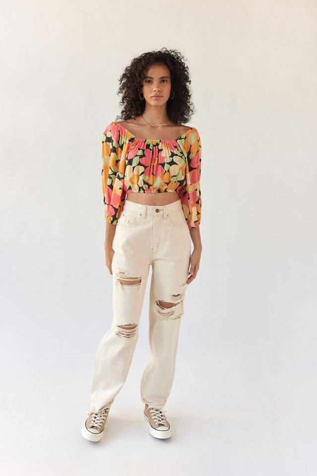 Billabong Sun City Floral Cropped Top #3