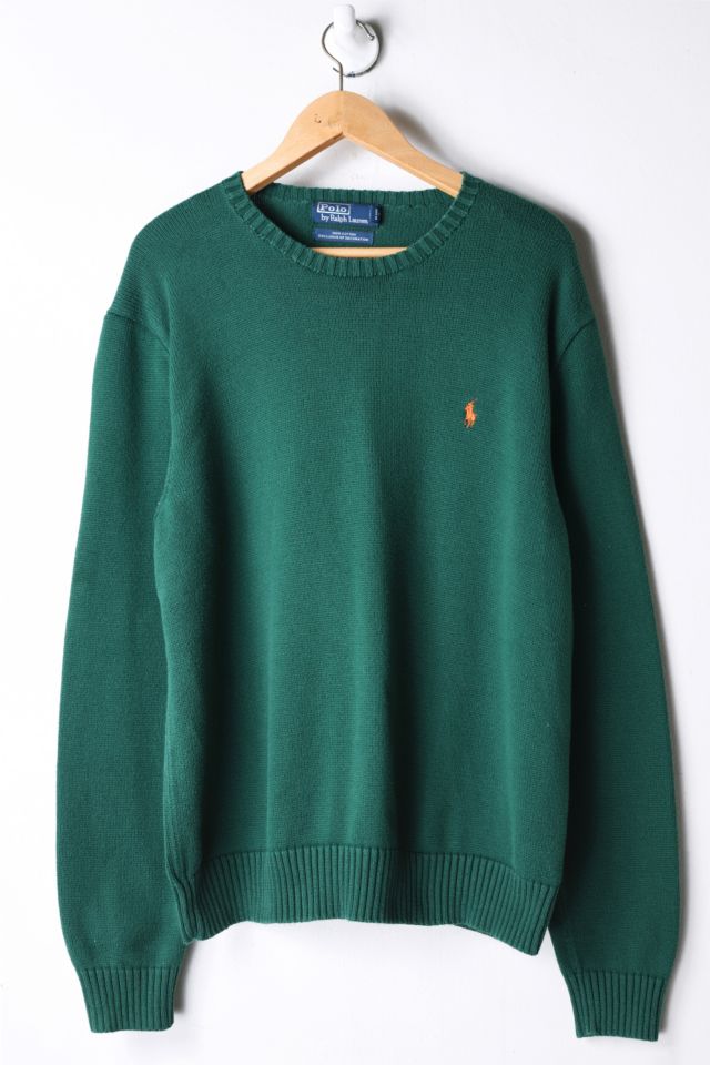 Green hotsell vintage sweater