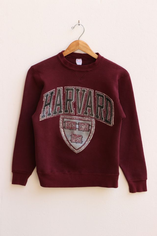 Vintage Champion Harvard Logo Crewneck Sweatshirt Urban Outfitters