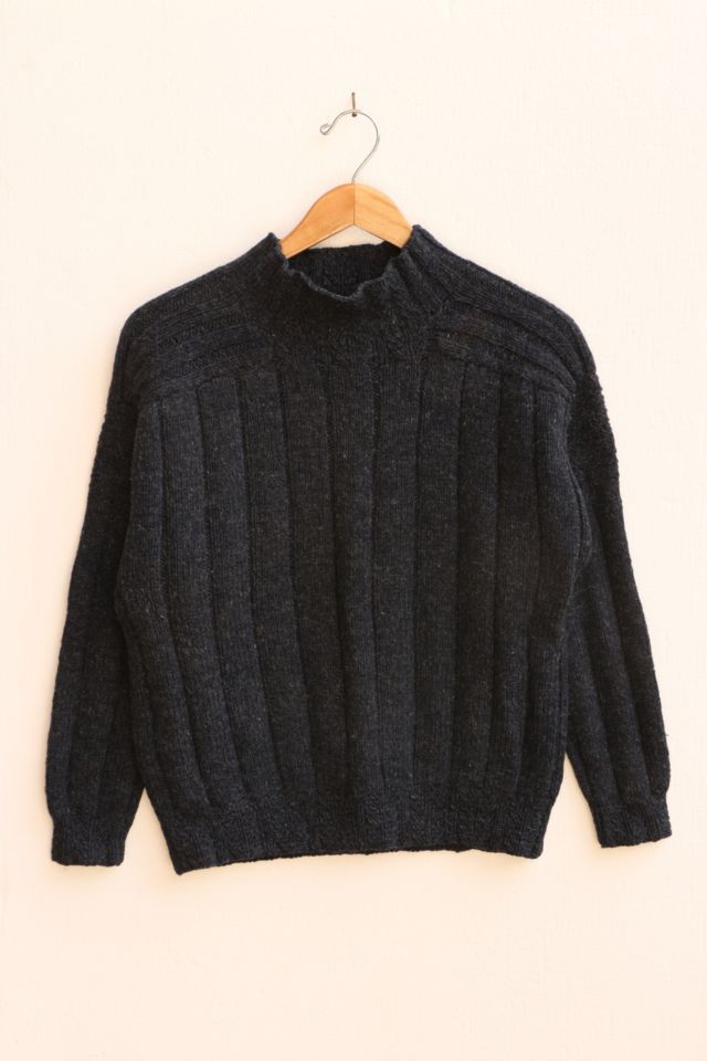 Vintage Polo Ralph Lauren Wool Ribbed Mock Neck Sweater | Urban Outfitters