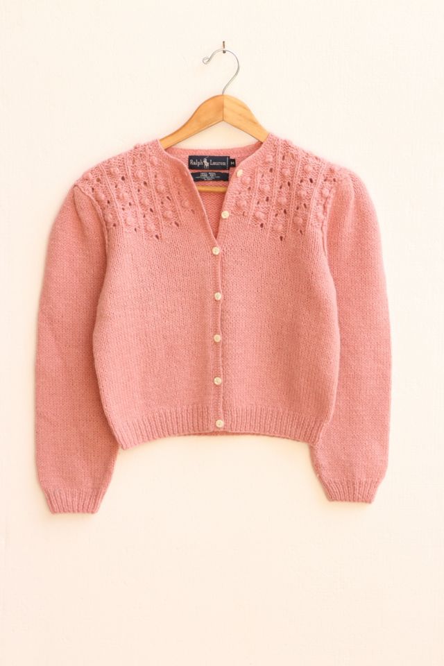 Vintage Polo Ralph Lauren Hand Knit Wool Cardigan Sweater | Urban Outfitters