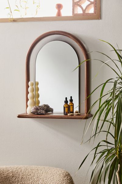 棚・ラック・収納 Urban Outfitters Ella Mirror Multi-Hook Wall Shelf Urban Outfitters Ella Mirror Multi-Hook Wall Shelf - ShopStyle