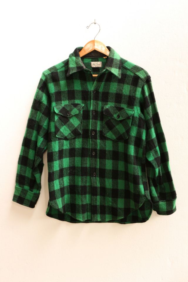 Vintage L.L. Bean Buffalo Plaid Wool Shirt Jacket | Urban Outfitters