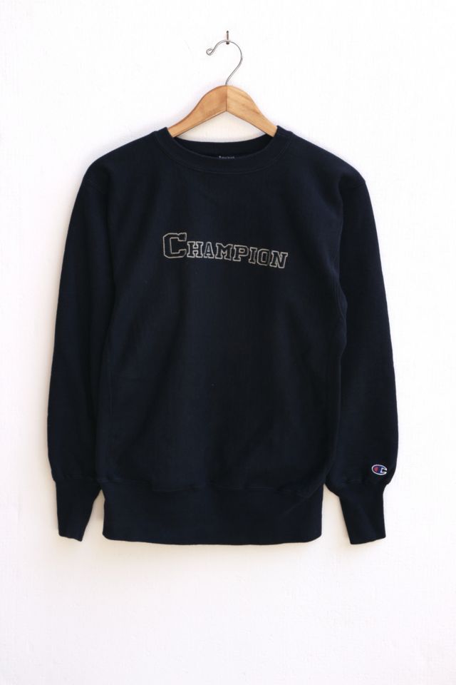 Vintage Champion Reverse Weave Script Crewneck Sweatshirt Made in USA