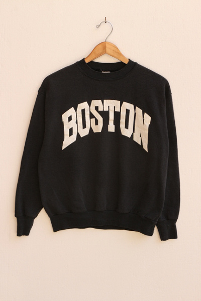 Vintage Boston Script Crewneck Sweatshirt Made in USA | Urban Outfitters