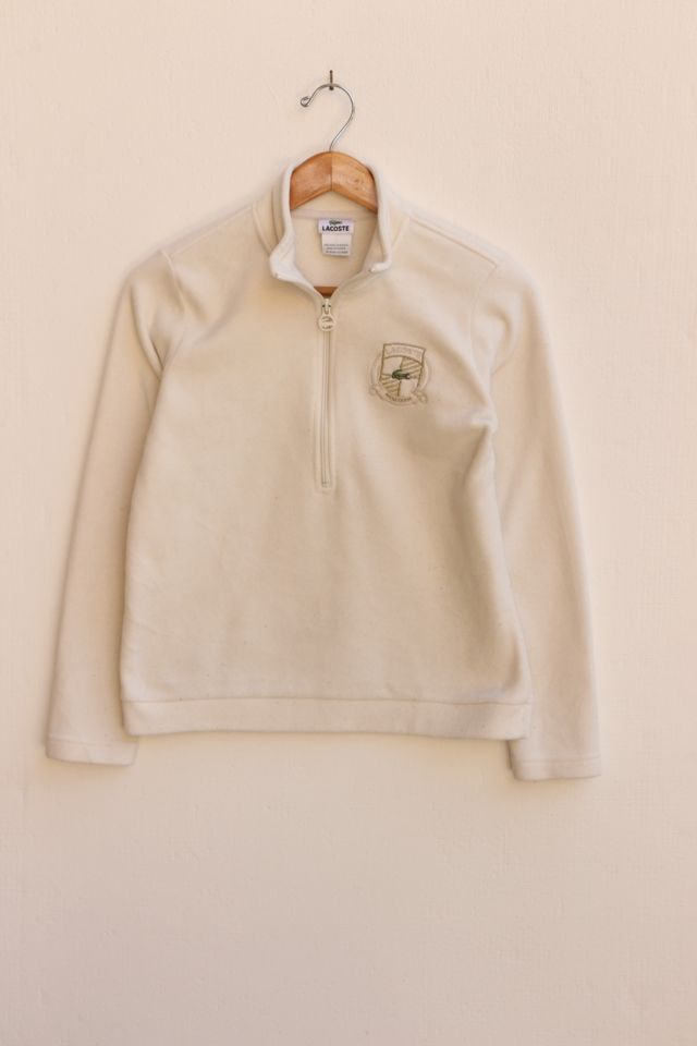 Vintage Lacoste Polar Fleece Mock Zip Sweatshirt | Urban Outfitters