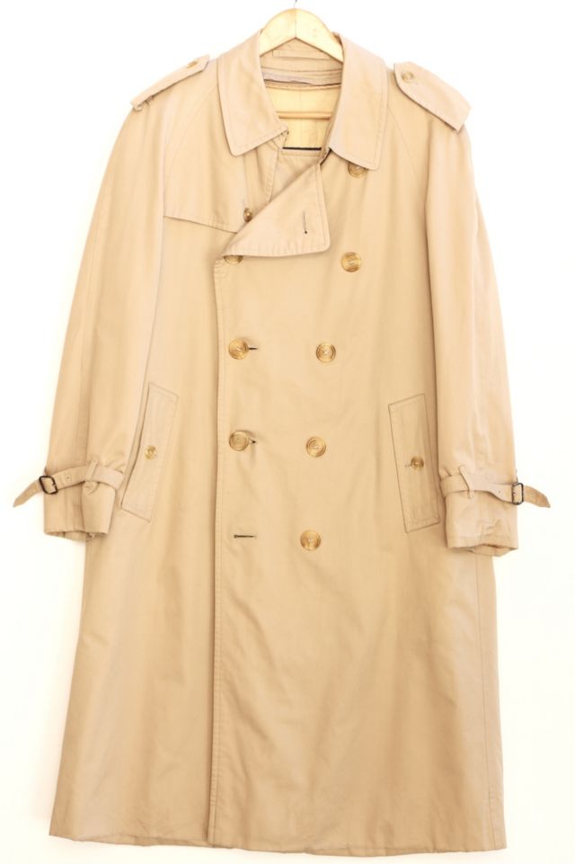 VINTAGE BURBERRY TRENCH COAT WITH REMOVABLE WOOL LINING