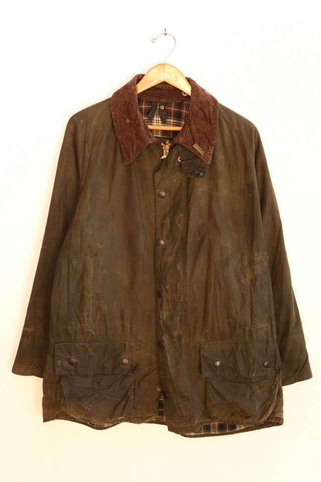 Vintage Barbour Beaufort Waxed Canvas Field Coat Made in England ...