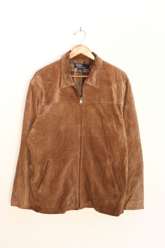 Vintage suede leather discount jacket