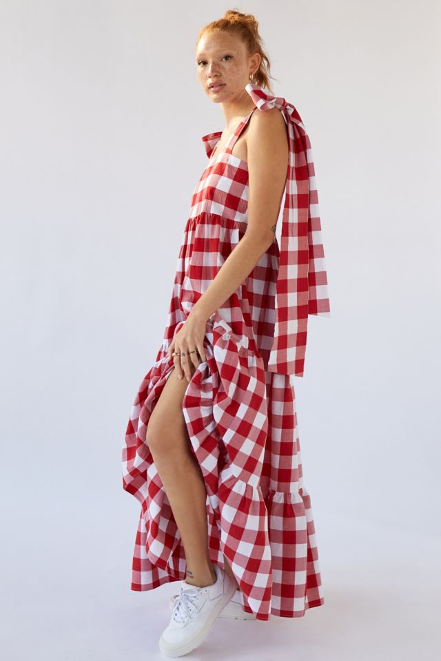 Gingham clearance print dress