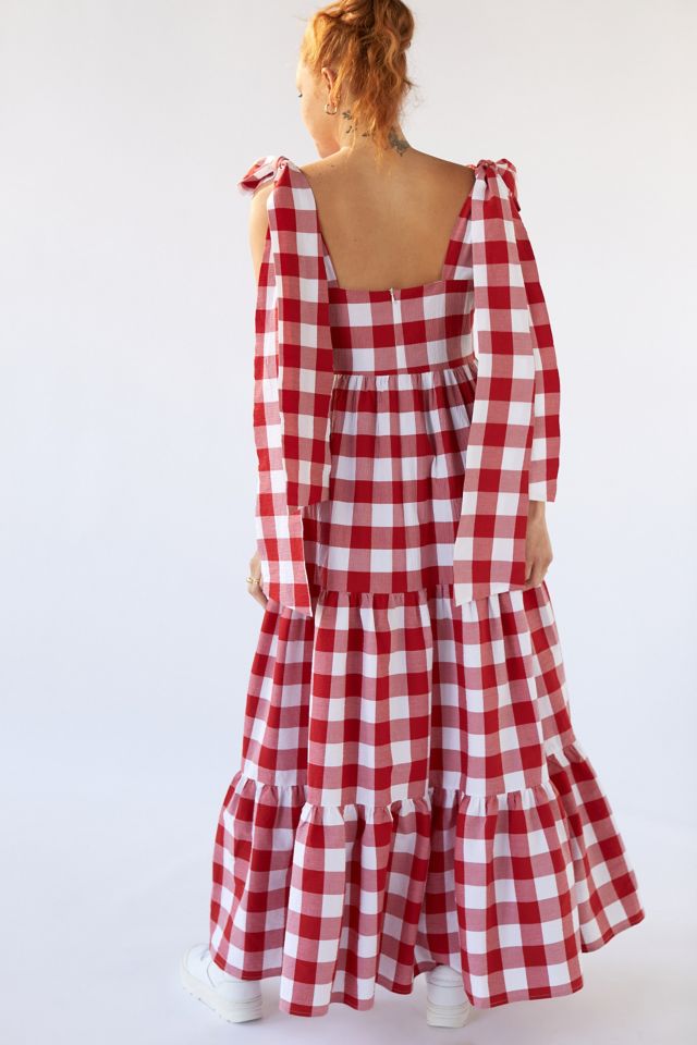 Sister Jane Combine Gingham Maxi Dress #1