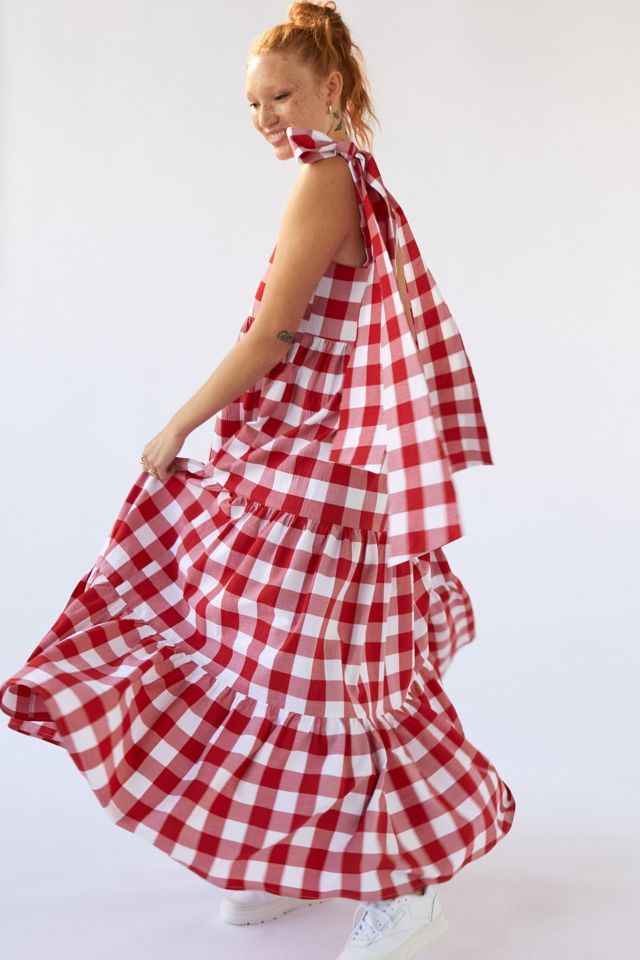 Sister Jane Combine Gingham Maxi Dress #3