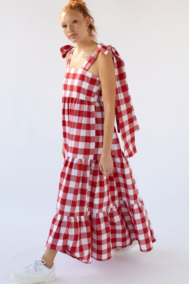 Sister Jane Combine Gingham Maxi Dress #4