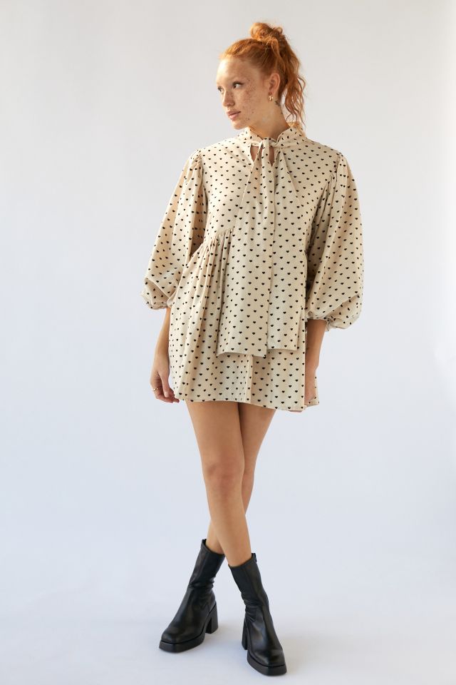 Sister Jane Barn Heart Jacquard Mini Dress #4