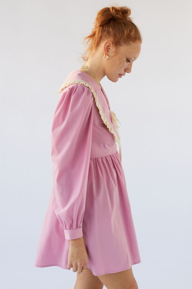 sister jane ミニワンピース　ワンピース　ピンク Sister Jane Farmyard Collared Mini Dress | Urban Outfitters