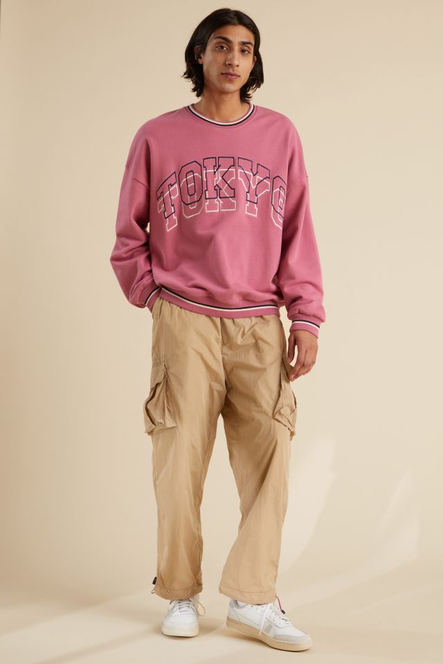 Embroidered Tokyo Varsity Crew Neck Sweatshirt #1
