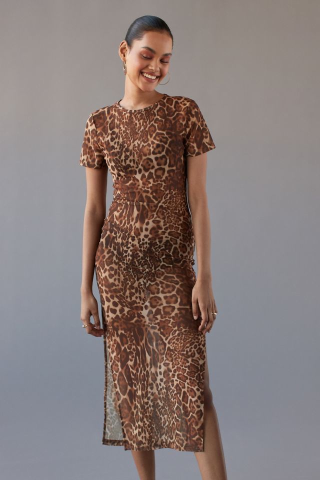 Lioness Purple Rain Mesh Midi Dress #4