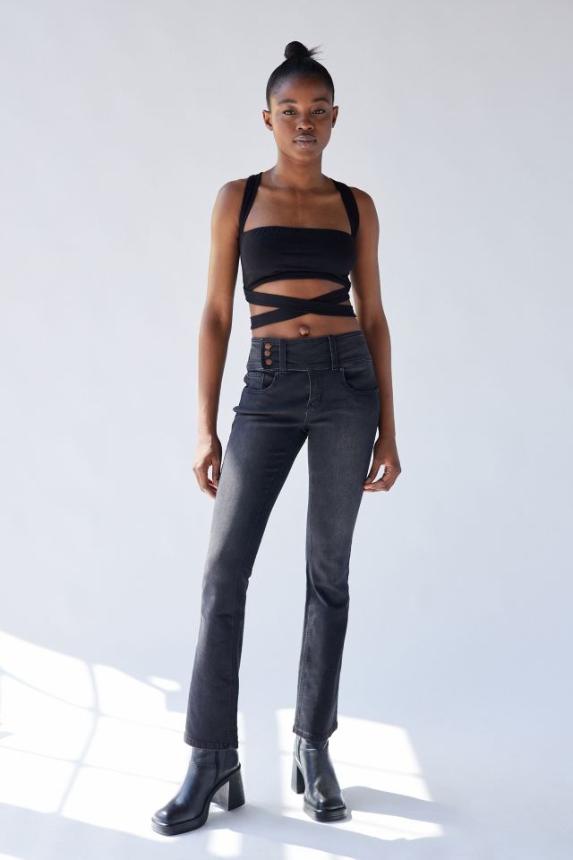 BDG Urban Outfitters LOW RISE FLARE - Flared Jeans - black