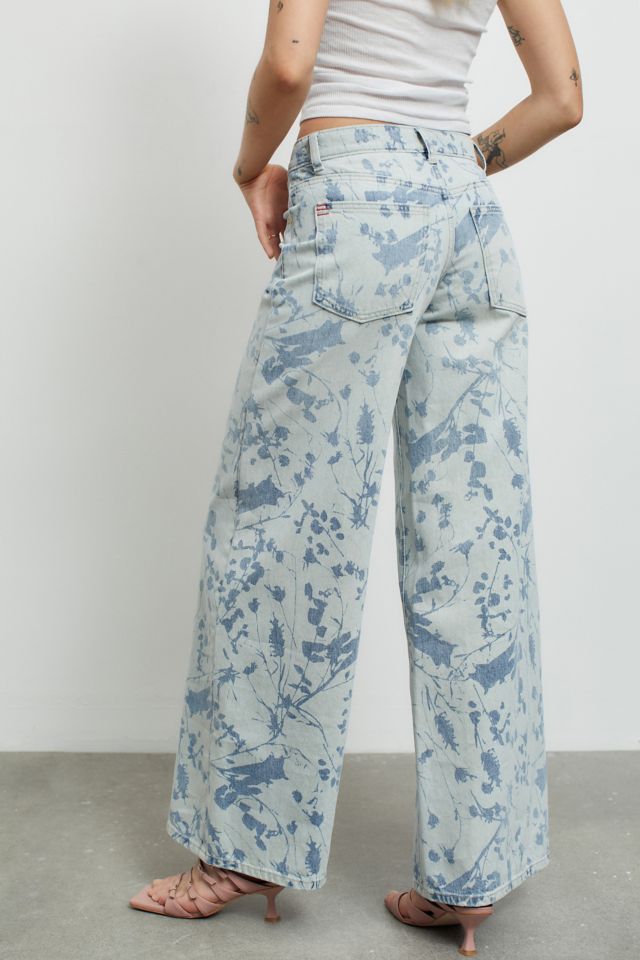 BDG Low & Wide Jean — Floral Print #1