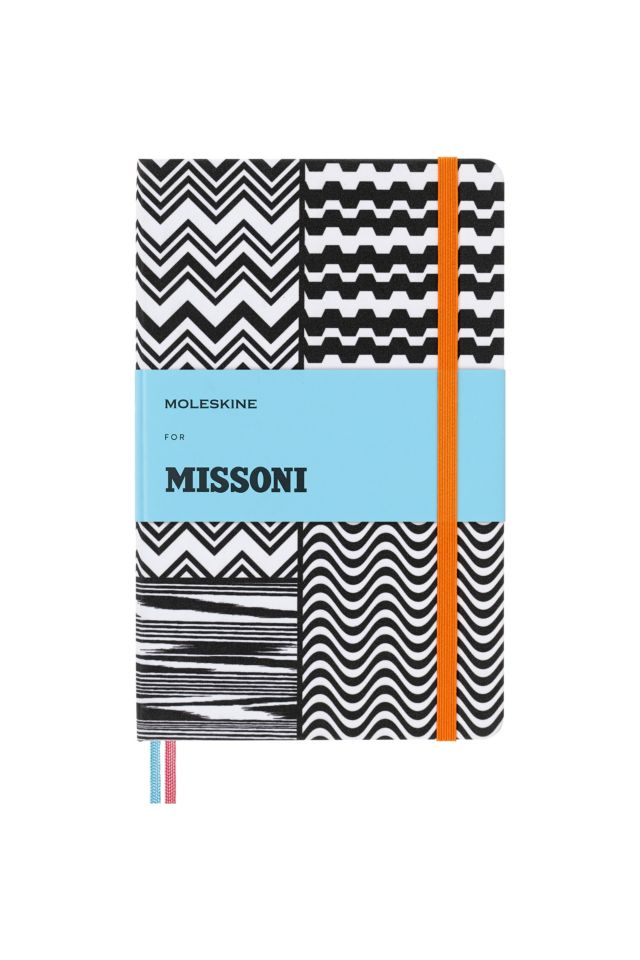 Moleskine x Missoni Large Ruled Hard Cover Canvas Notebook Urban
