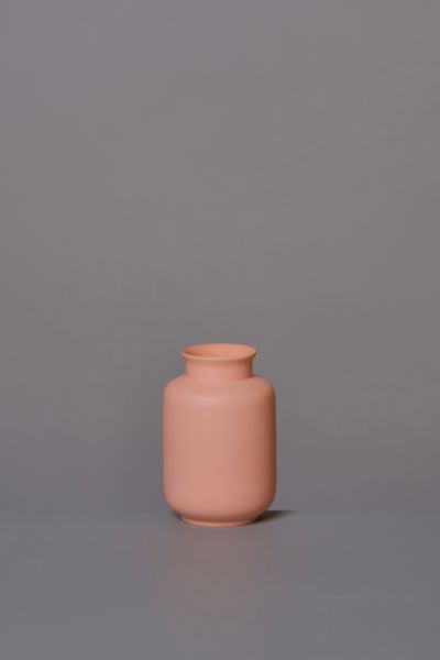 Middle Kingdom Miniature Porcelain Milk Jar Vase In Orange
