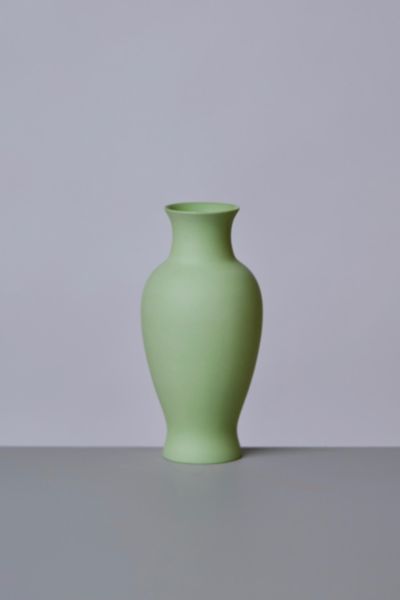 Middle Kingdom Miniature Porcelain Pear Vase In Sage