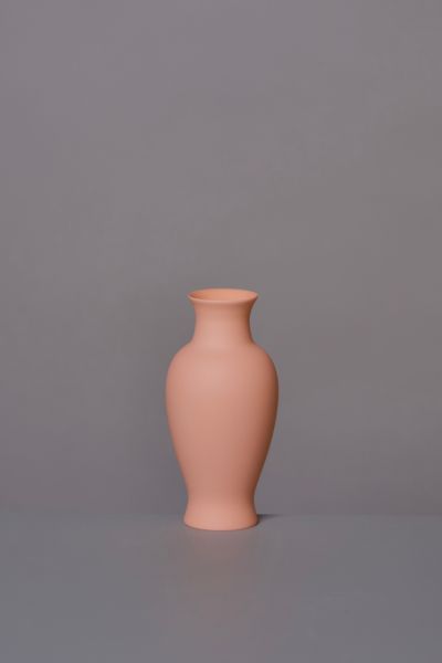 Middle Kingdom Miniature Porcelain Pear Vase In Orange