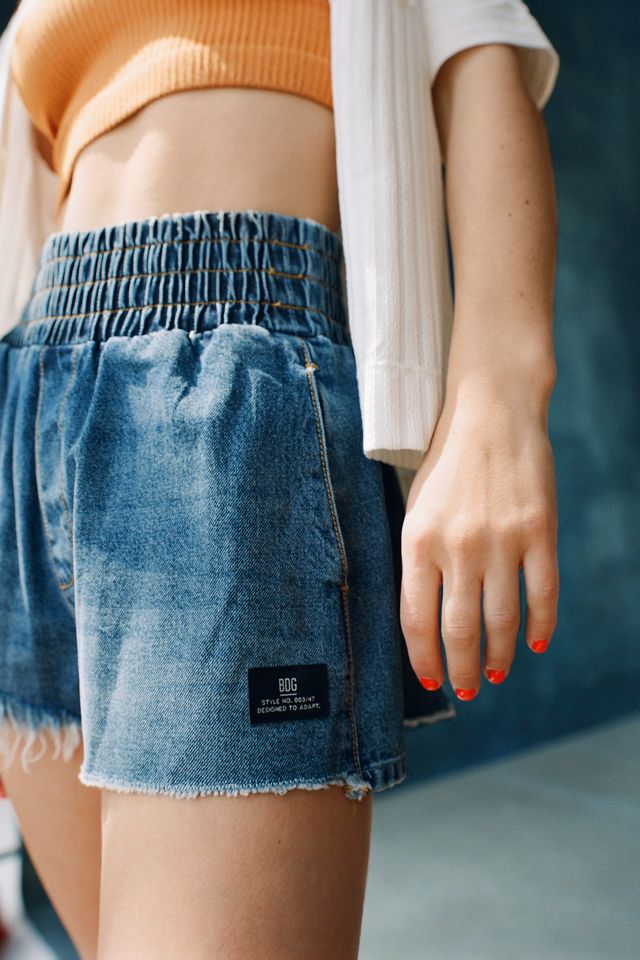 BDG Pull-On Denim Boxer Short #1