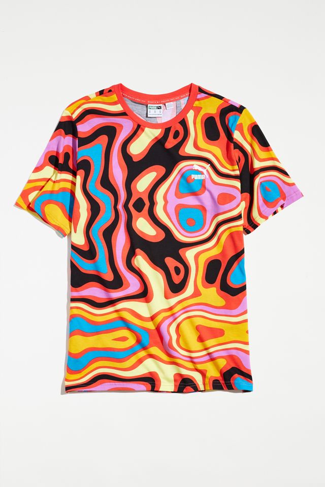 Puma Lava Flow Allover Print Tee | Urban Outfitters