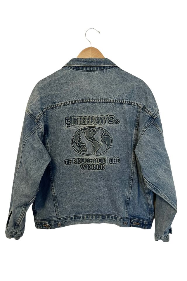 Vintage TGIF Worldwide Embossed Denim Jacket | Urban Outfitters