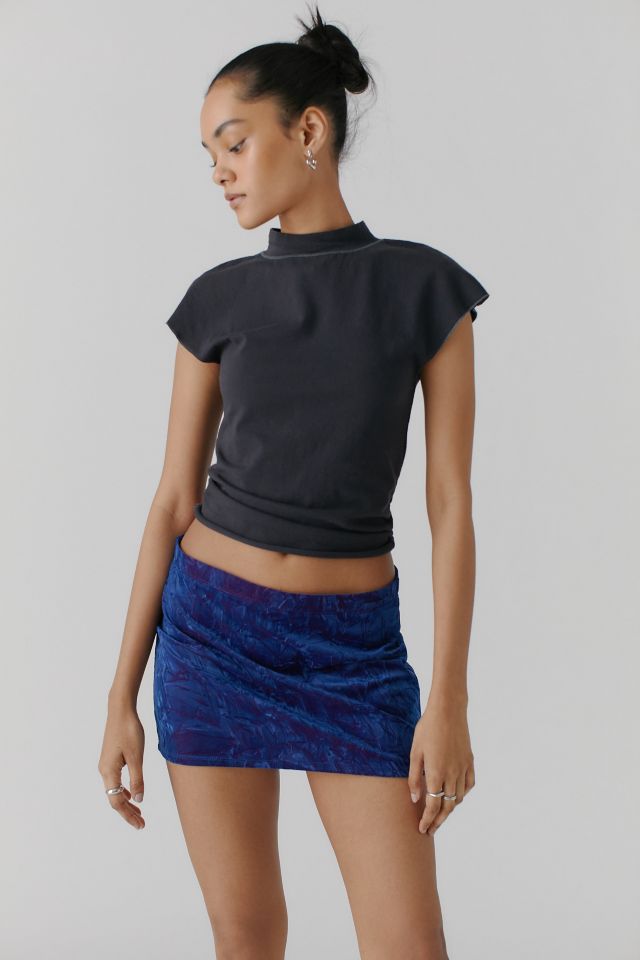 Urban Renewal Remnants Velvet Knit Mini Skirt