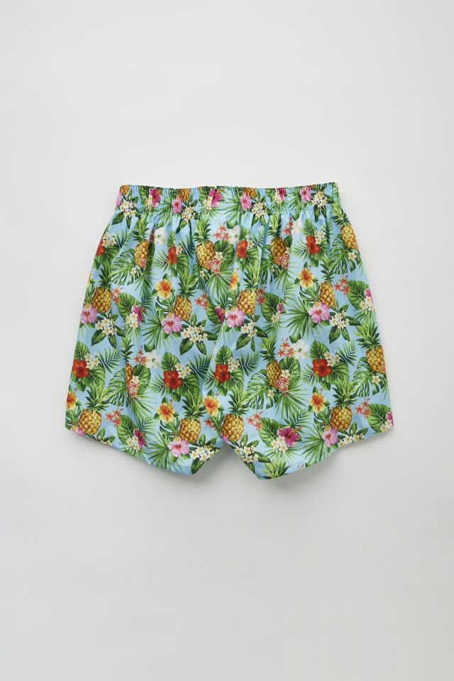 Druthers Tropical Watercolor Woven Boxer Short #1