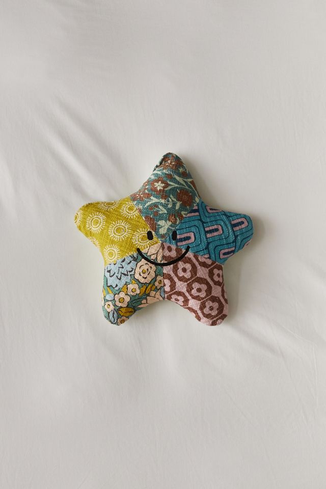 Starfish Patchwork Throw Pillow #1