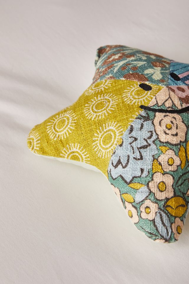 Starfish Patchwork Throw Pillow #2
