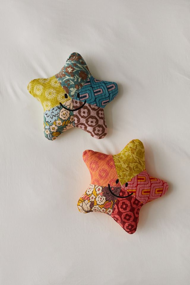 Starfish Patchwork Throw Pillow #3