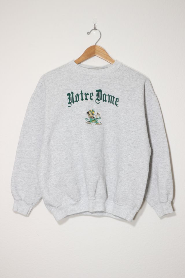 Vintage Notre Dame Embroidered Sweatshirt Made in USA Urban