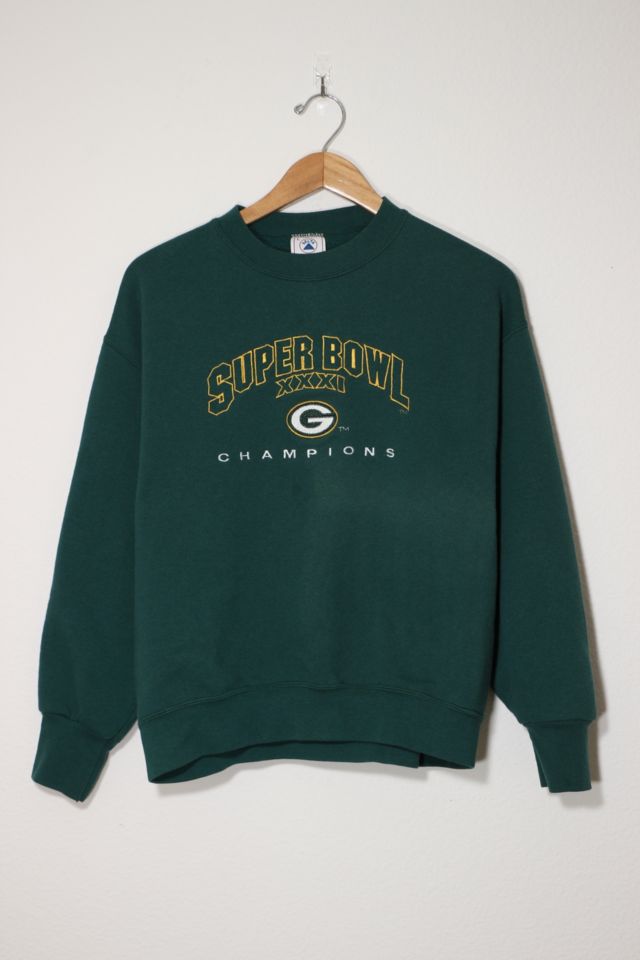 Packers Sweatshirt Vintage 90S Green Bay Packers Super Bowl Boho Hipster  Gray Top Shirt in 2023