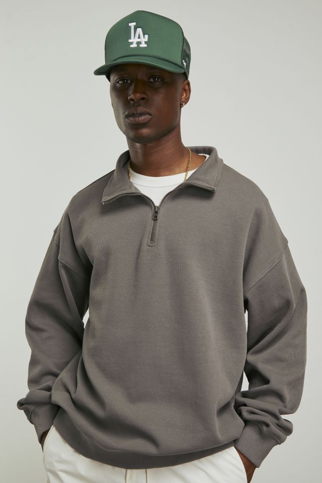 Oversized clearance quarter zip