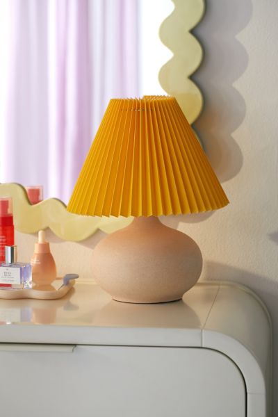 Urban Outfitters Pleated Lamp Shade In Yellow At