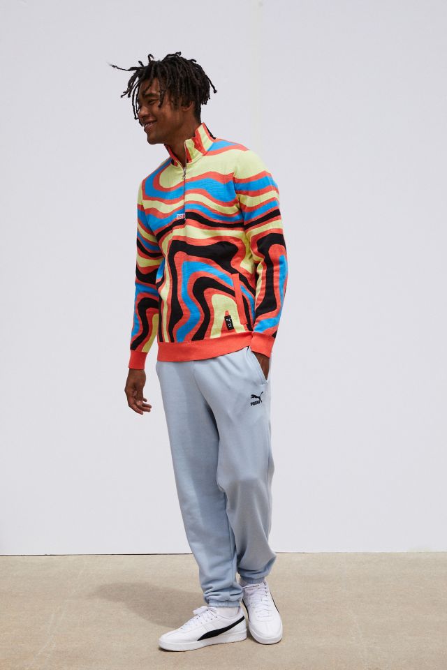 20-60代 人気ファッションブランド Puma Lava Knit Half-Zip Sweatshirt | Urban Outfitters メンズウェア