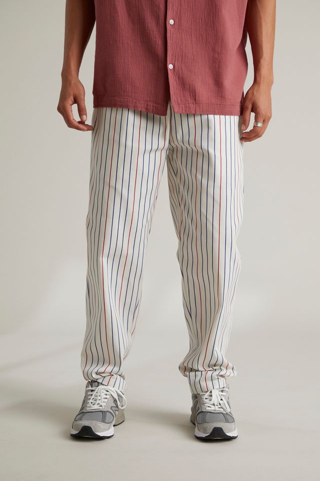 Cookman X Pabst Blue Ribbon Striped Pant Urban Outfitters Canada