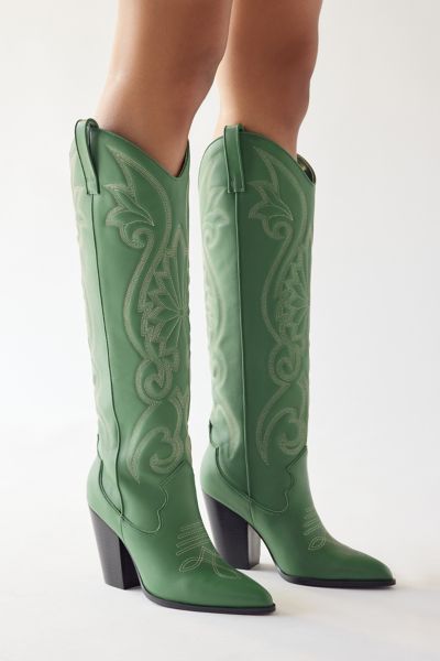 Steve Madden Lasso Cowboy Boot In Green