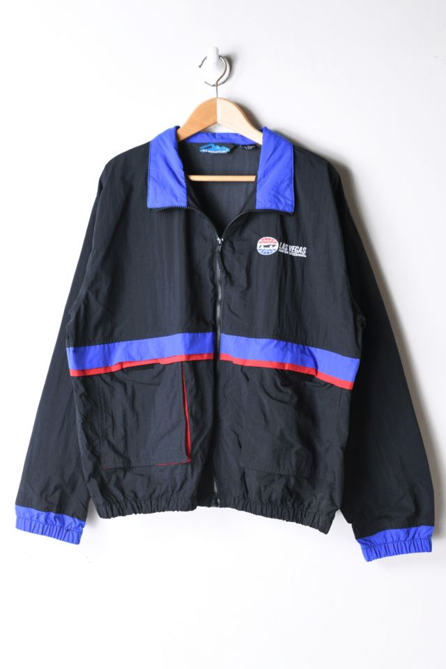 Vintage 90s Blue & Black Racing Jacket | Urban Outfitters