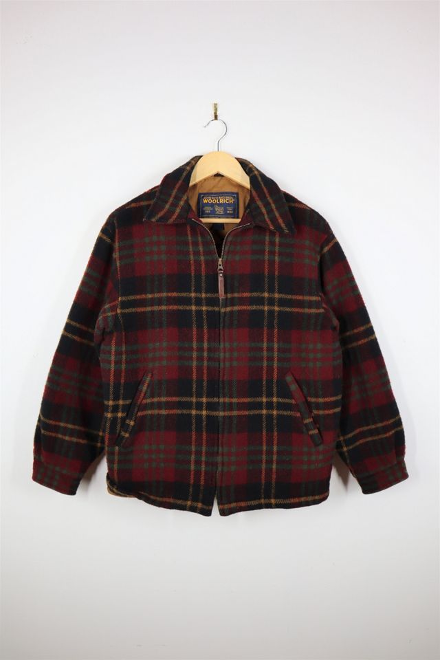 Vintage Woolrich Plaid Wool Coat | Urban Outfitters