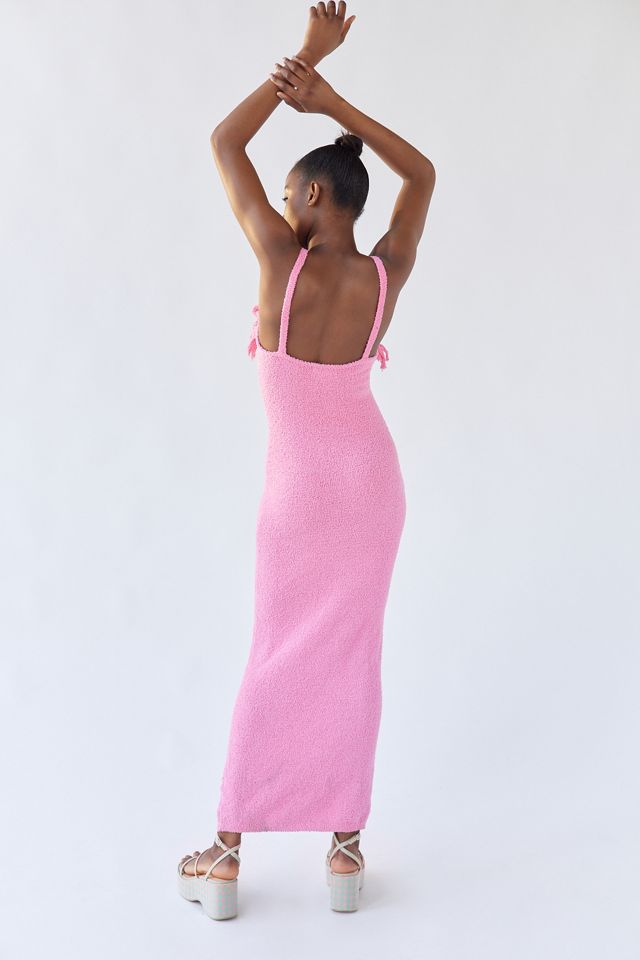 Rare London Knit Fringe Maxi Dress | Urban Outfitters