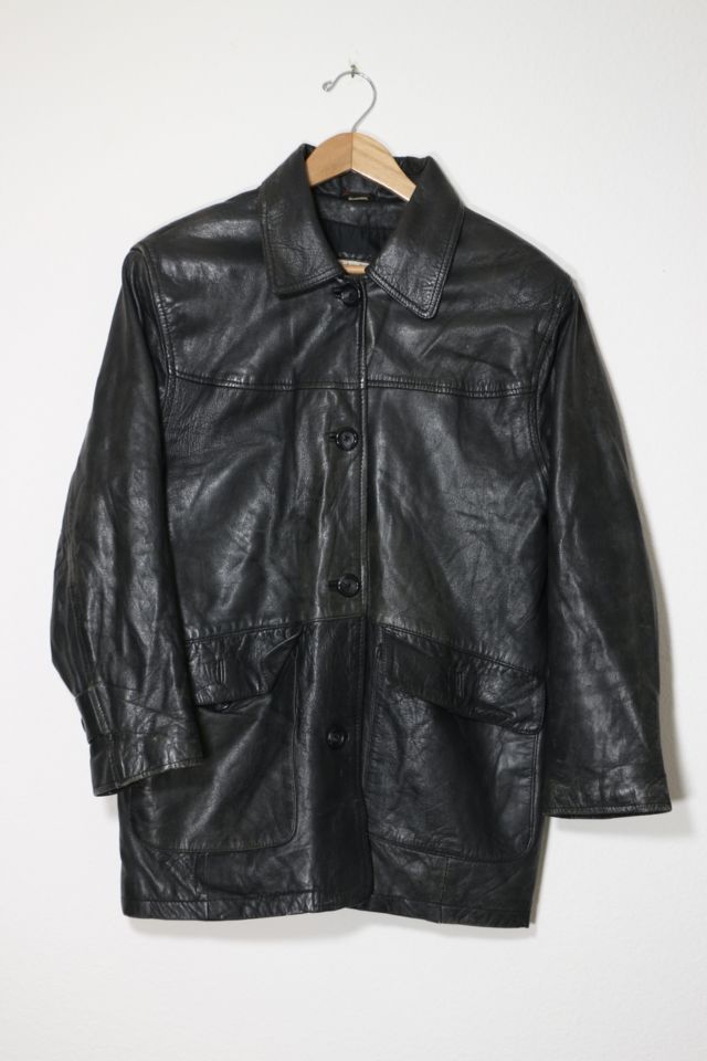Vintage Worn Leather Jacket | Urban Outfitters