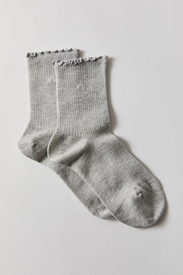 Calvin Klein Ruffle Trim Cashmere Sock | Urban Outfitters